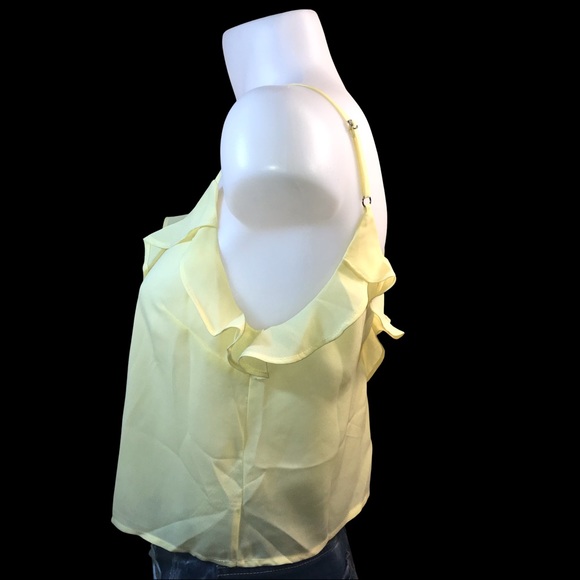 2/$30 FOREVER 21 NWOT SIZE M CROP CAMI TANK LEMON YELLOW - Picture 5 of 11